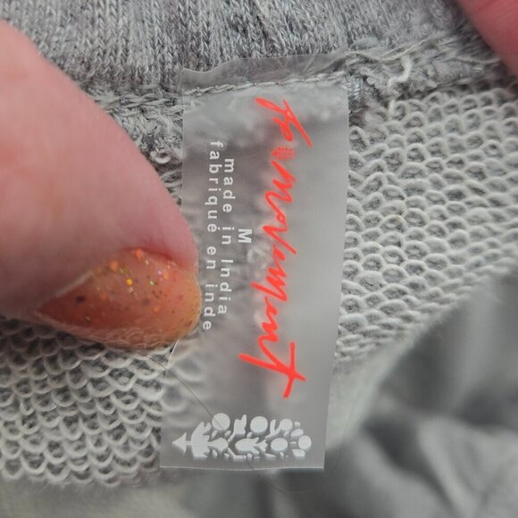 NWT Free People Movement All Star Jogger Logo - M Heather Grey/White - Picture 7 of 9